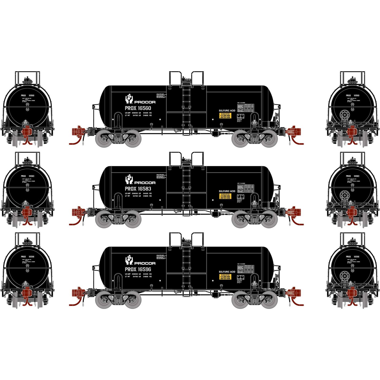 N 13,600-Gallon Acid Tank, PROX, Black (3)