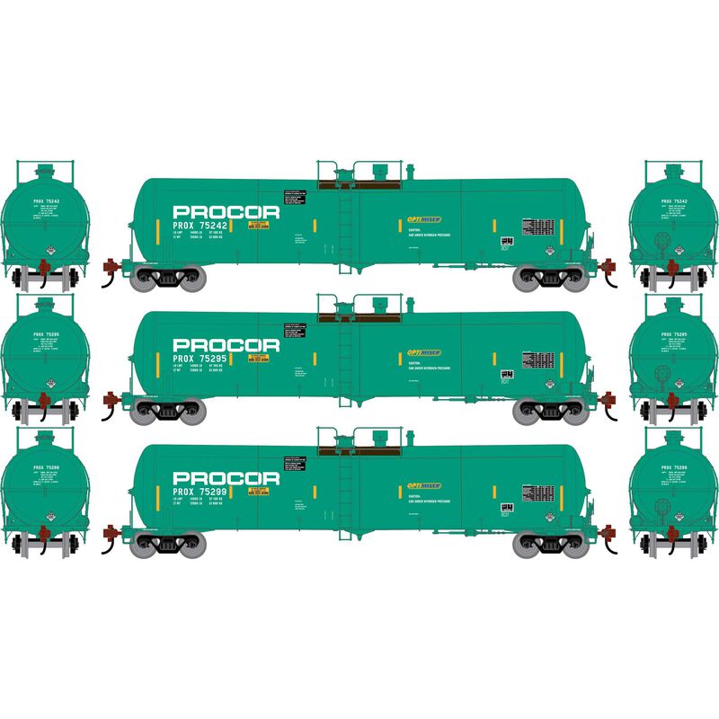 HO ATH 30K Ethanol Tank Car, PROX #75242/75295/75299 (3)