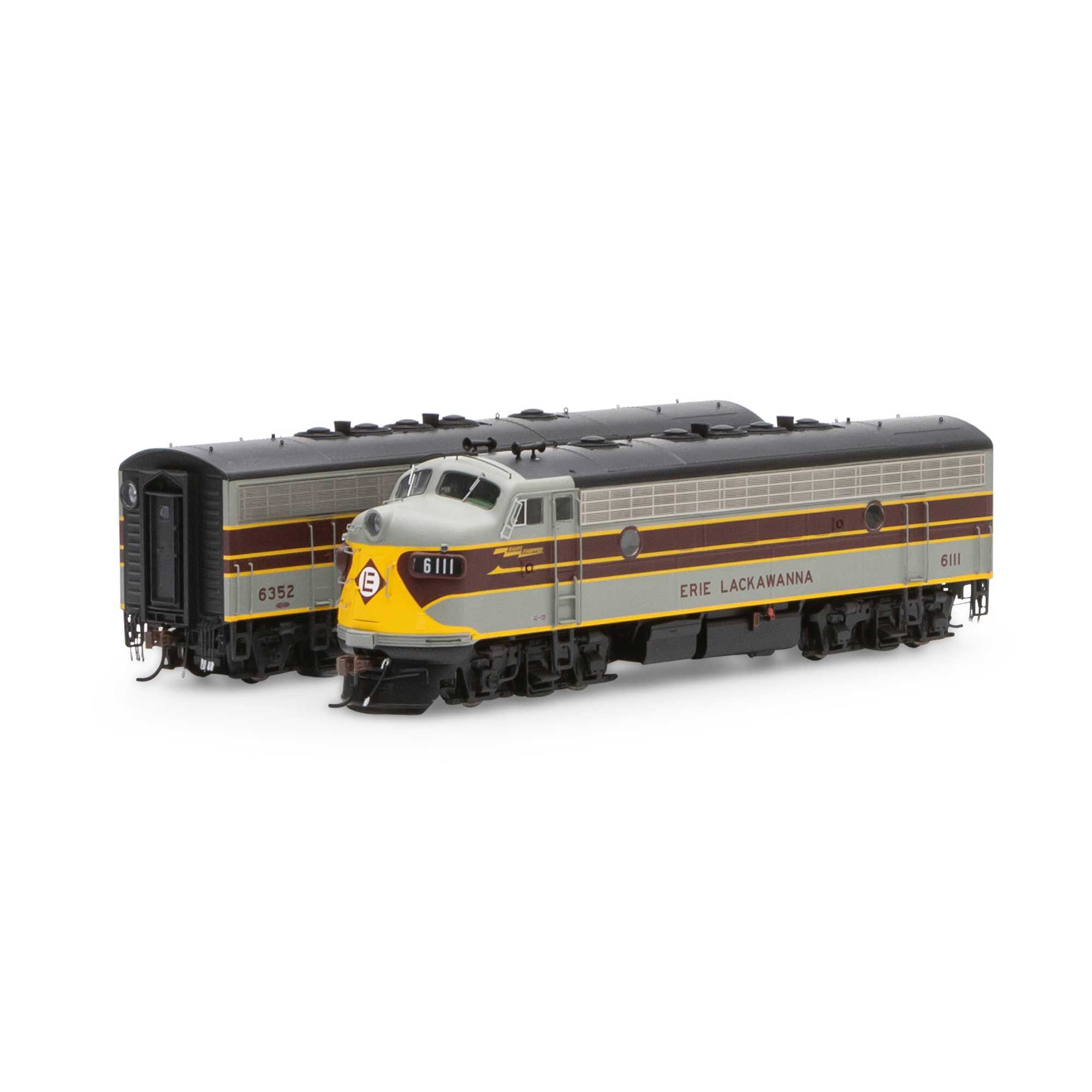 Athearn HO F7 A/B with DCC & Sound, EL/Freight #6111/#6352 Model