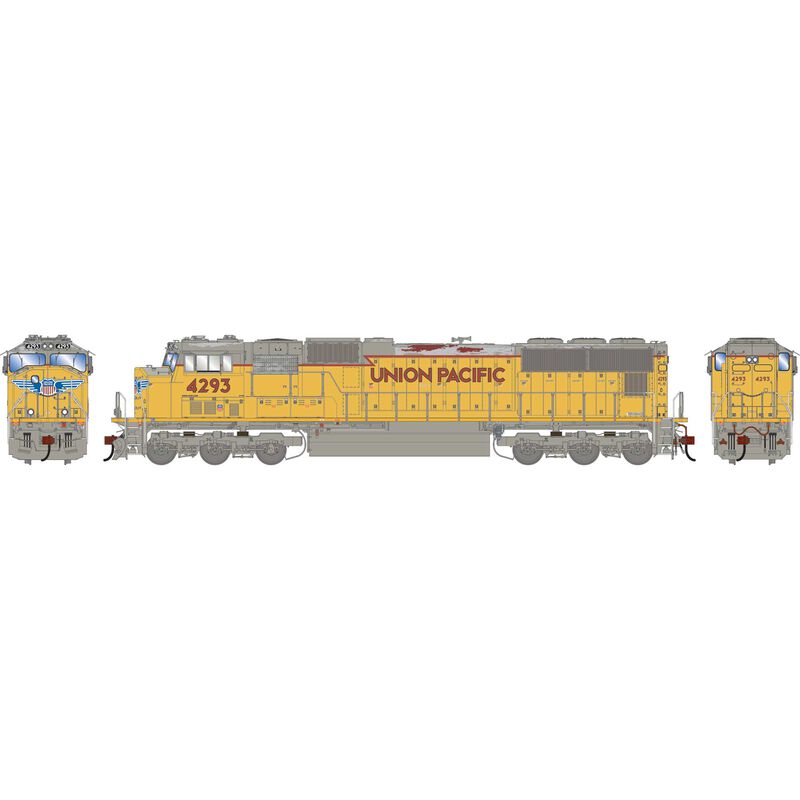 HO SD70M Locomotive with DCC & Sound, Primed For Grime UP #4293