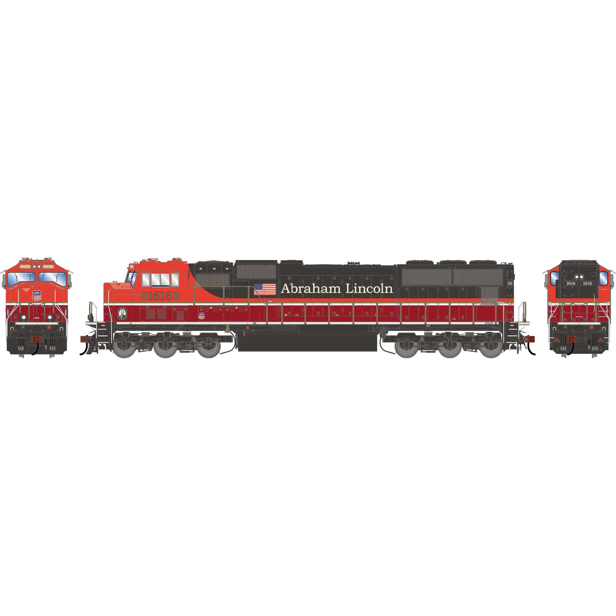 Athearn Genesis HO GEN SD70M Locomotive, UP 'Abraham Lincoln