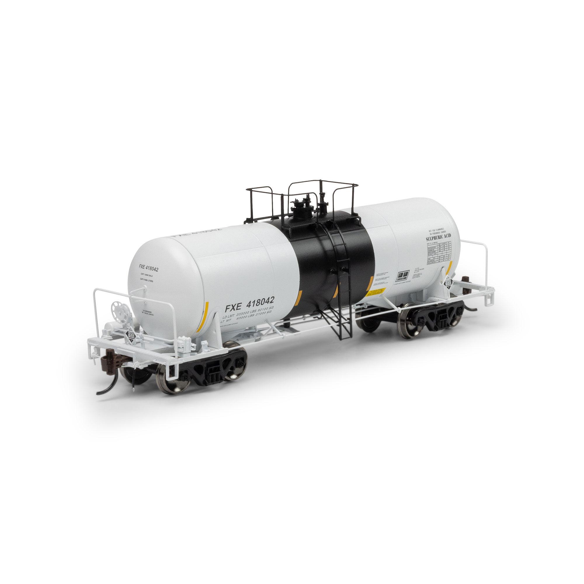 Athearn Genesis HO 13K Gallon Acid Tank Car, FXE #418042 Model