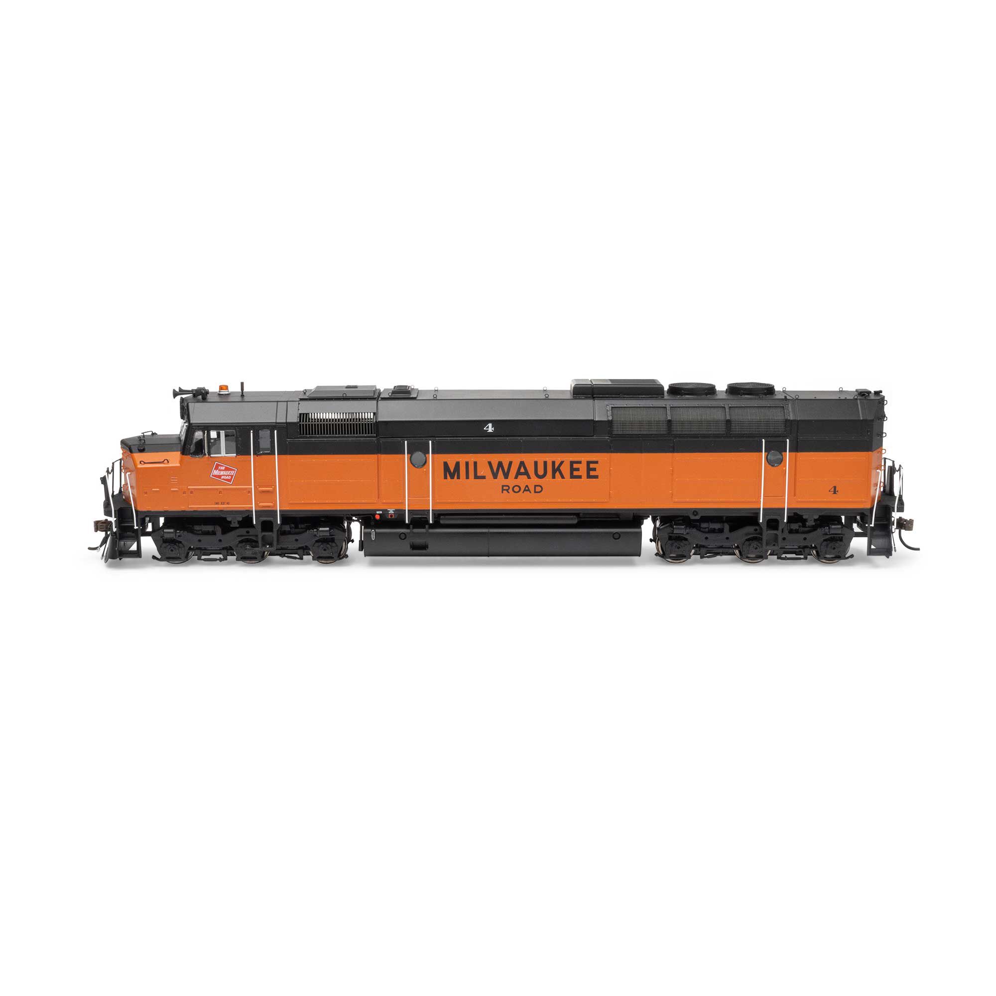 HO FP45 Locomotive with DCC & Sound, MILW #4 Model Train | Athearn