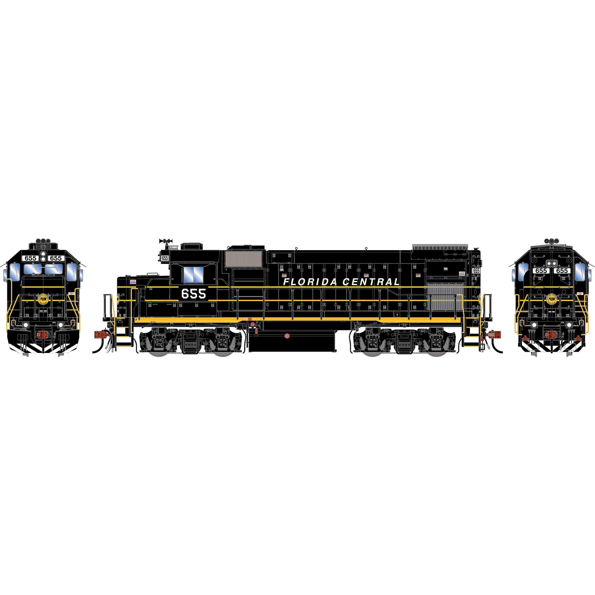 Athearn Genesis HO GEN GP15-1 Locomotive w/DCC & SOUND, FCEN #655