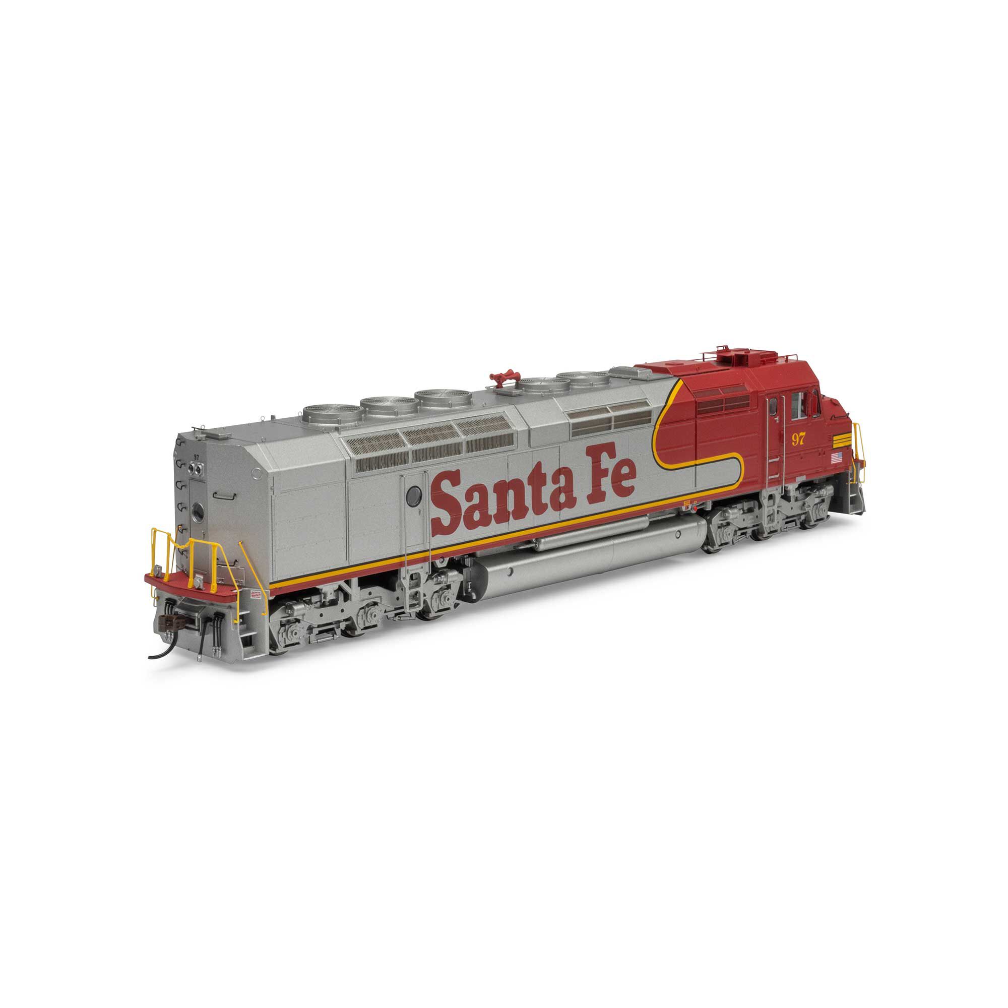 Athearn HO FP45 Locomotive with DCC & Sound, ATSF #97 Model Train