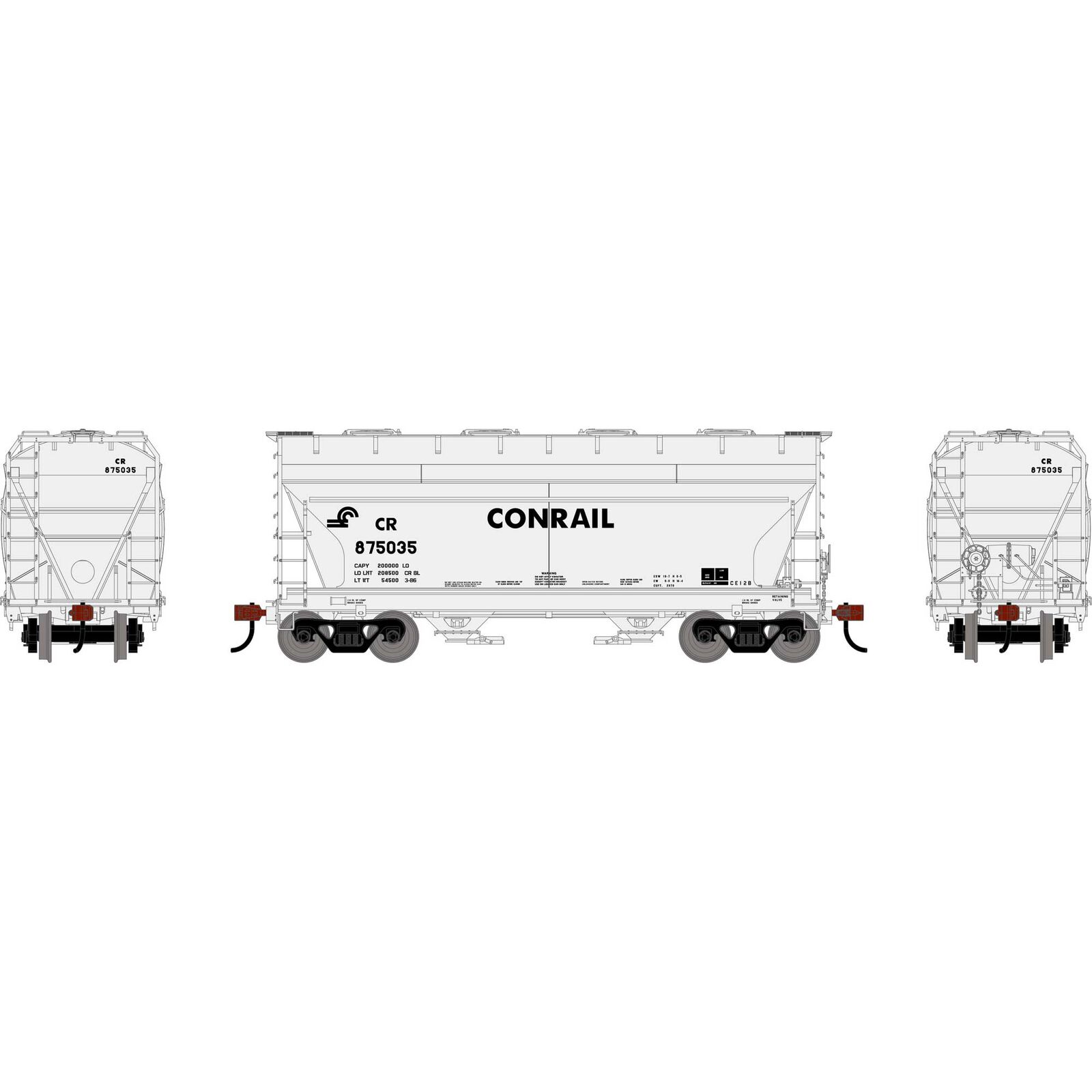 HO ATH ACF 2970 Covered Hopper, CR #875035