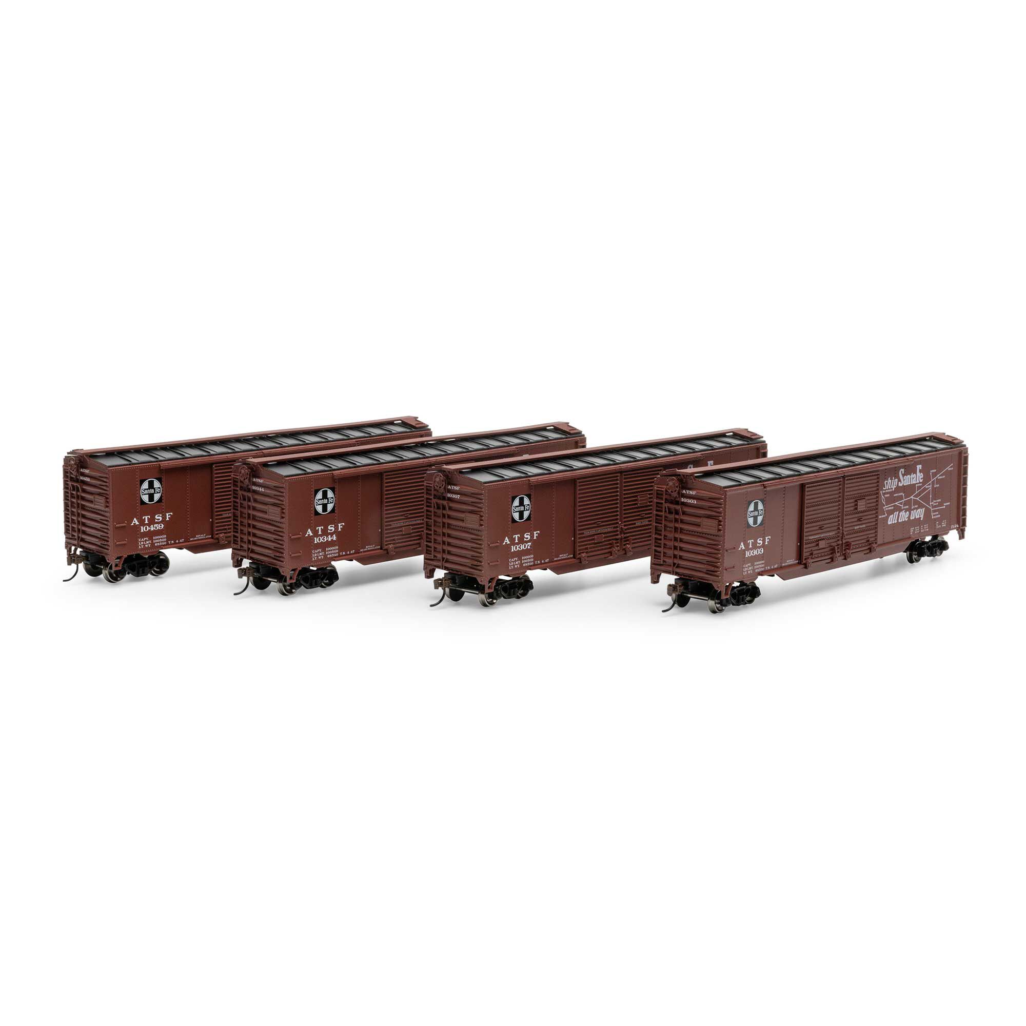 Roundhouse HO PS-1 Double Sliding Door Box Car, Santa Fe 'El