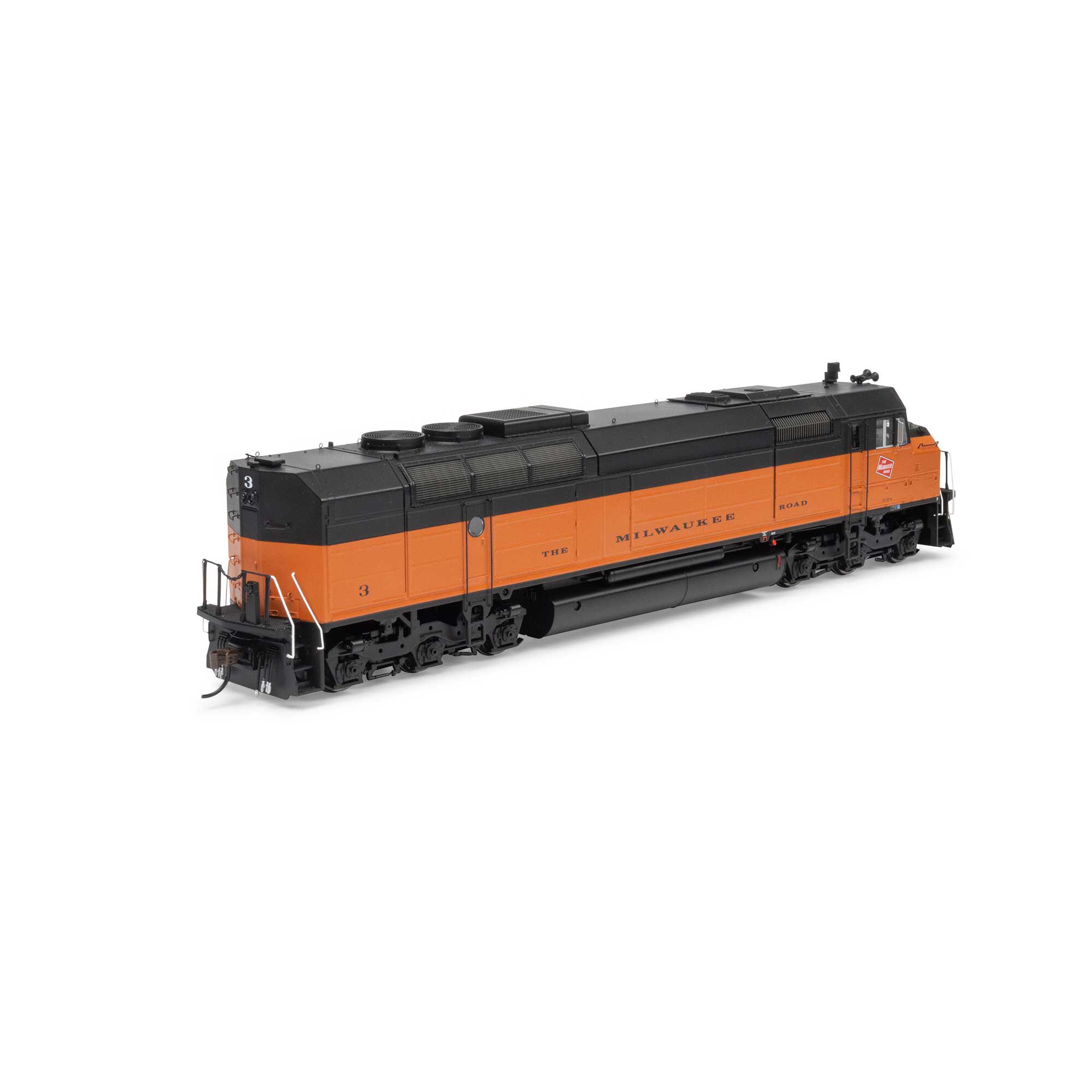 Athearn HO FP45 Locomotive with DCC & Sound, MILW #3 Model Train