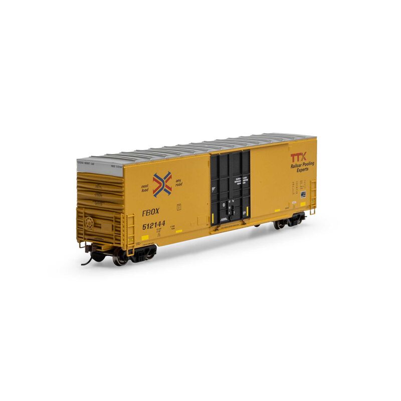 Roundhouse HO 50' High-Cube Smooth Side Box Car, FBOX #512144