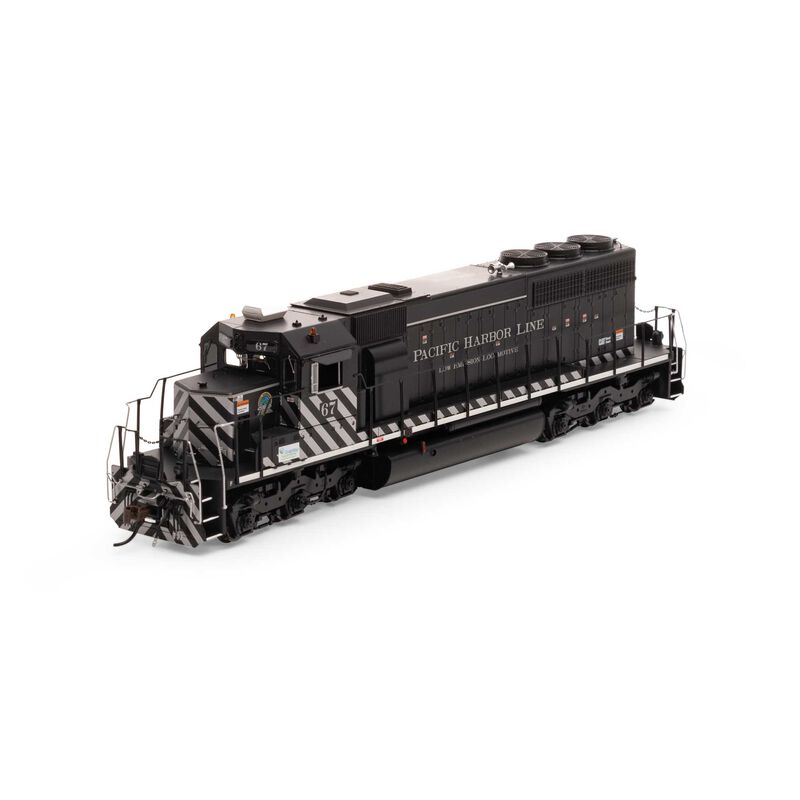 HO SD40 Locomotive with DCC & Sound, Pacific Harbor Line #67