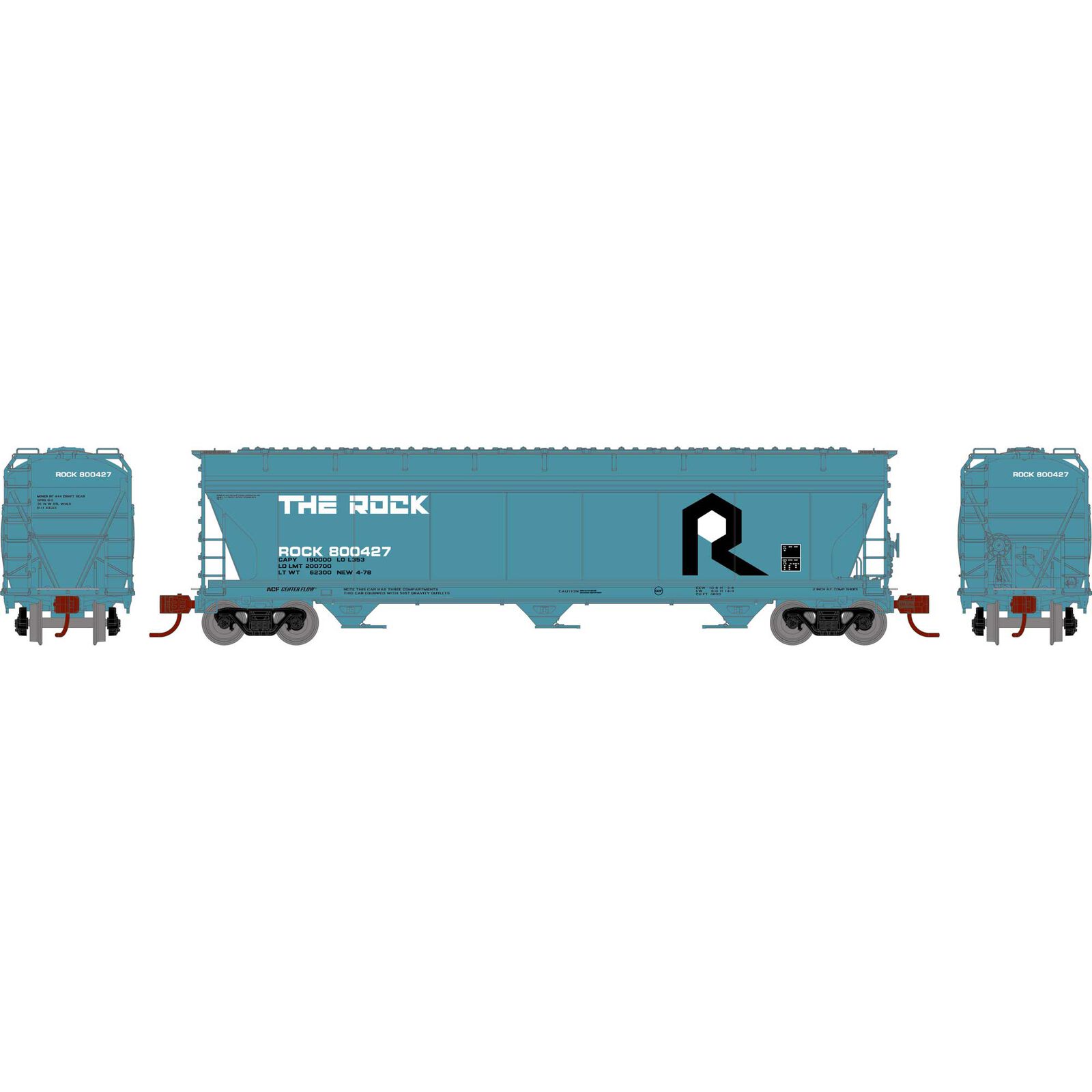 N ACF4600 Covered Hoppers, RI #800427