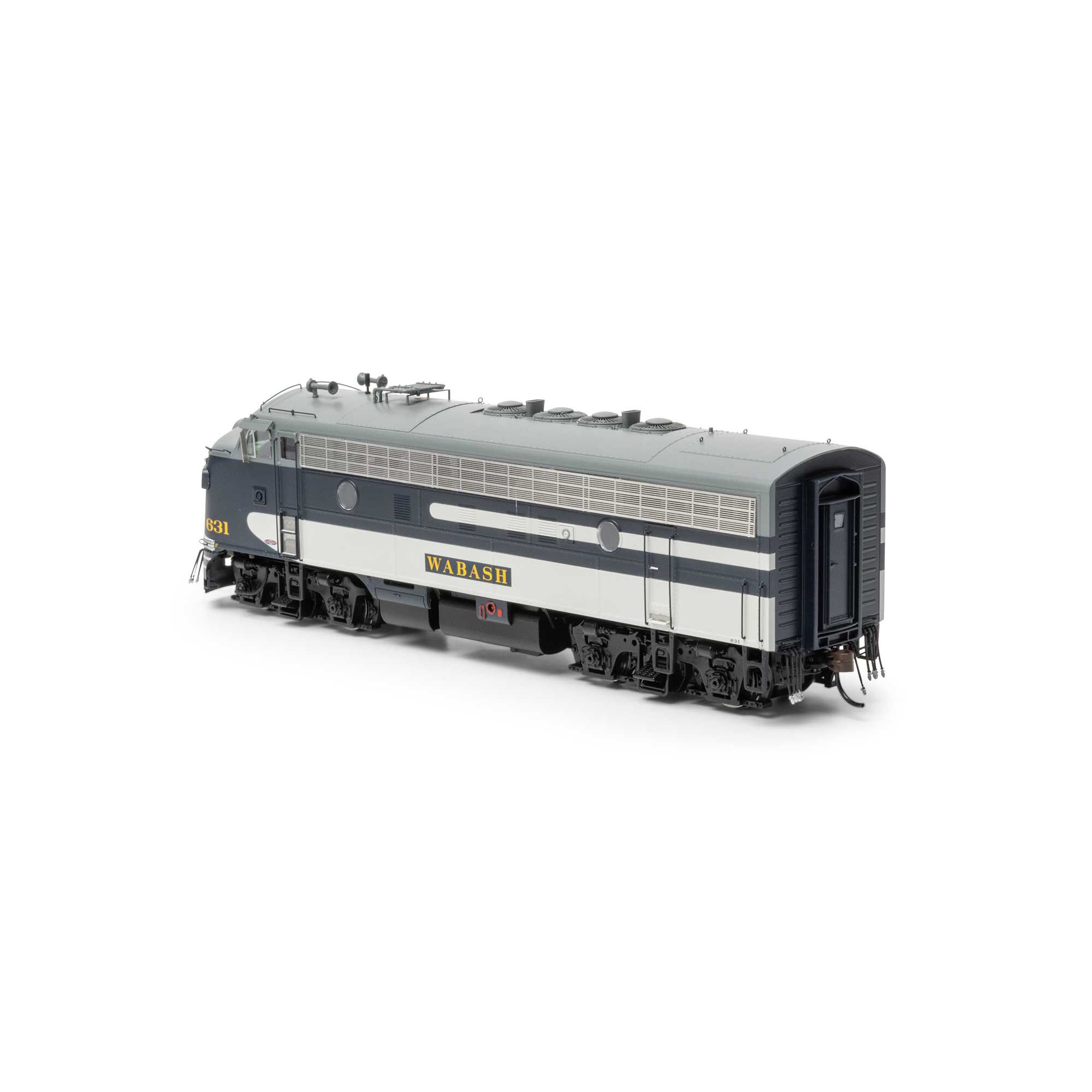 Athearn HO F7A Locomotive with DCC & Sound, WAB #631 Model Train