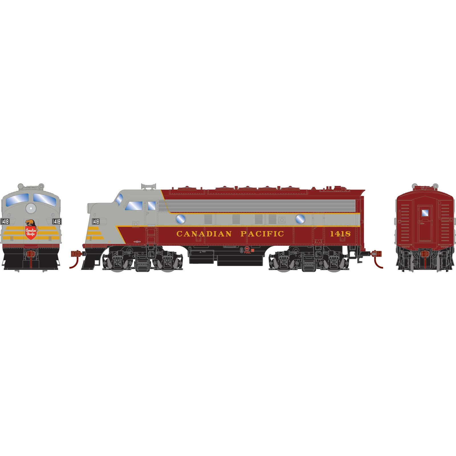 HO F7A Locomotive, CPR #1418