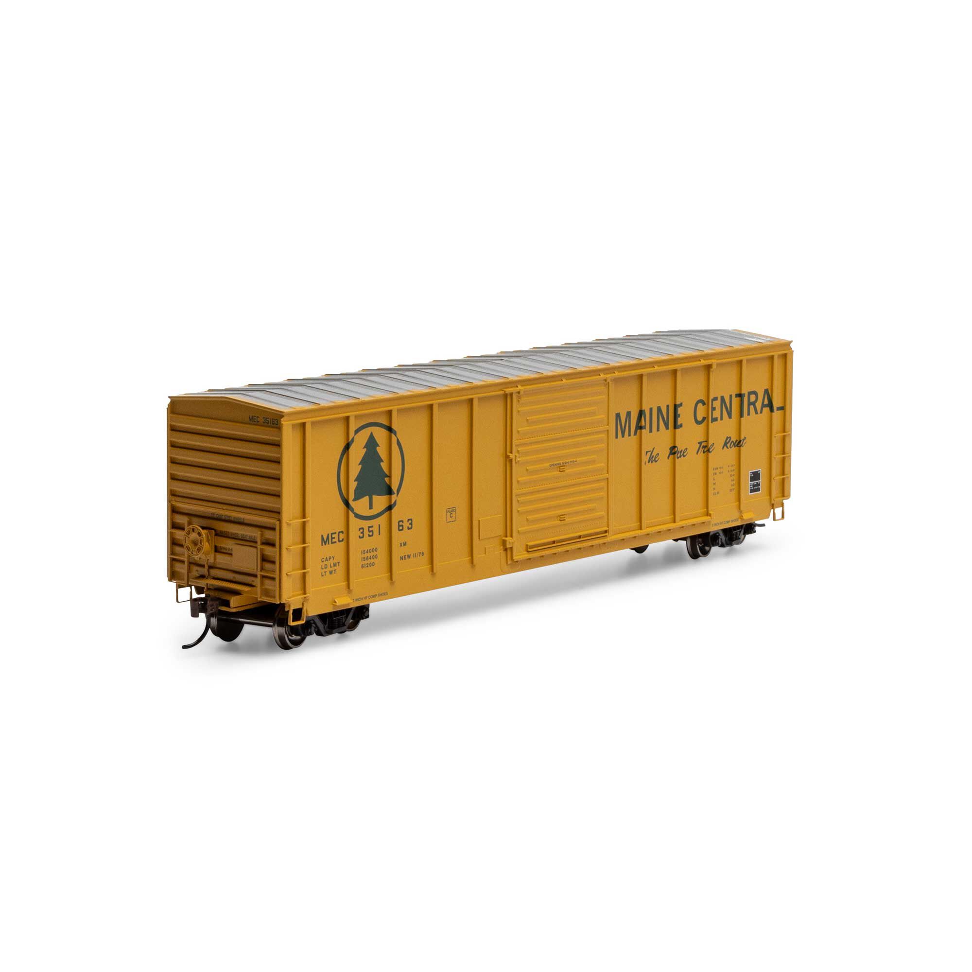 Athearn HO ATH 50' PS 5277 Box Car, MEC #35163 Model Train