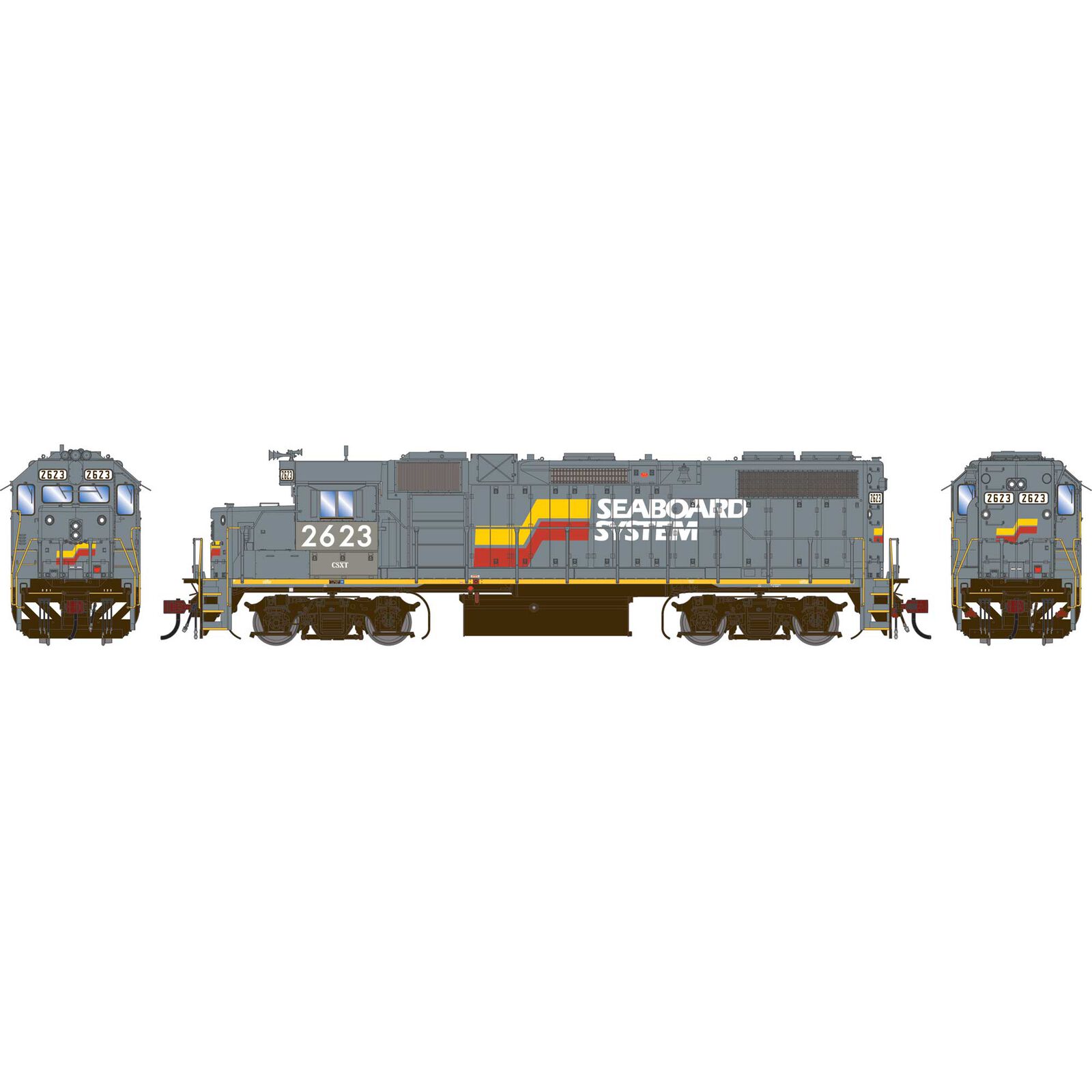 HO GEN GP38-2 Locomotive w/DCC & Sound, CSX 'Ex-SBD' Primed For Grime #2623