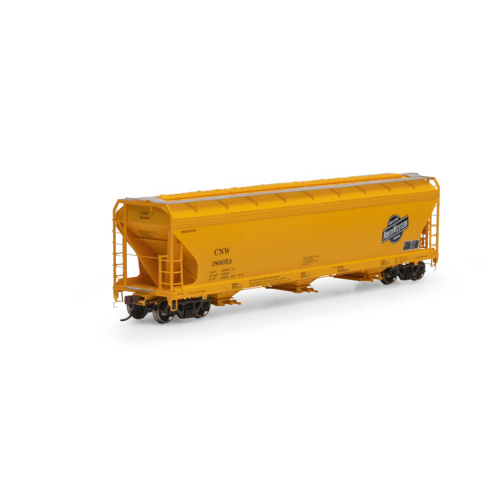 Athearn HO ACF 4600 3-Bay CF Hopper, C&NW #180053 Model Train