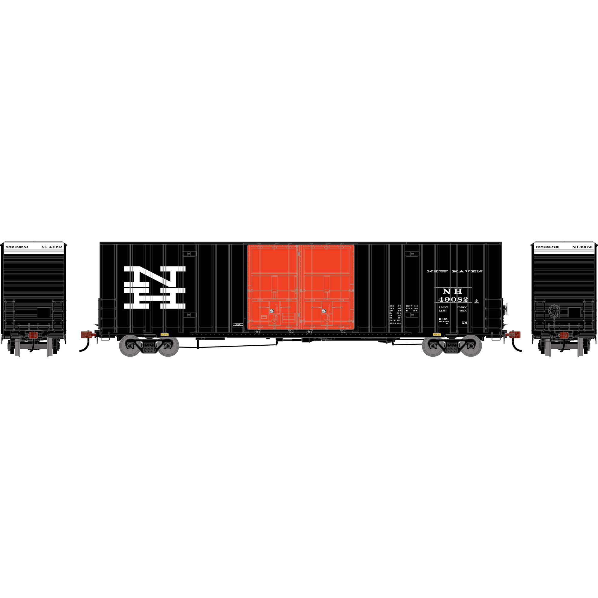 Athearn HO ATH 60' Gunderson High-Cube Double Door Box Car