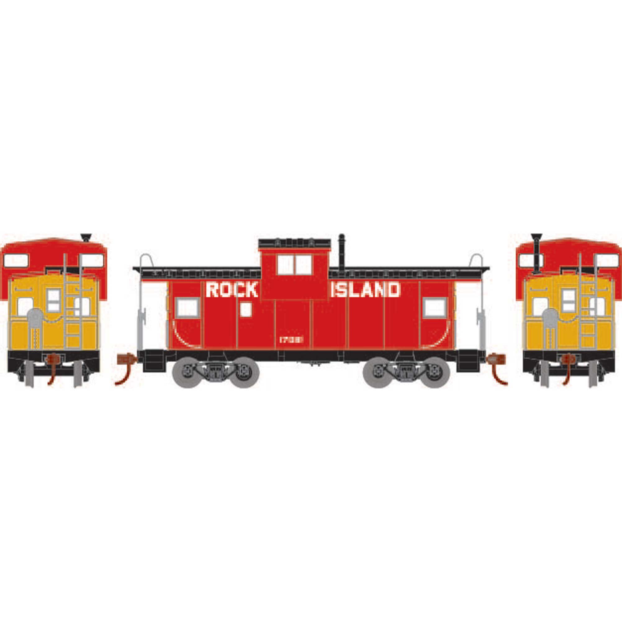 Roundhouse HO Wide Vision Caboose, RI/CRI&P #17061 Model Train