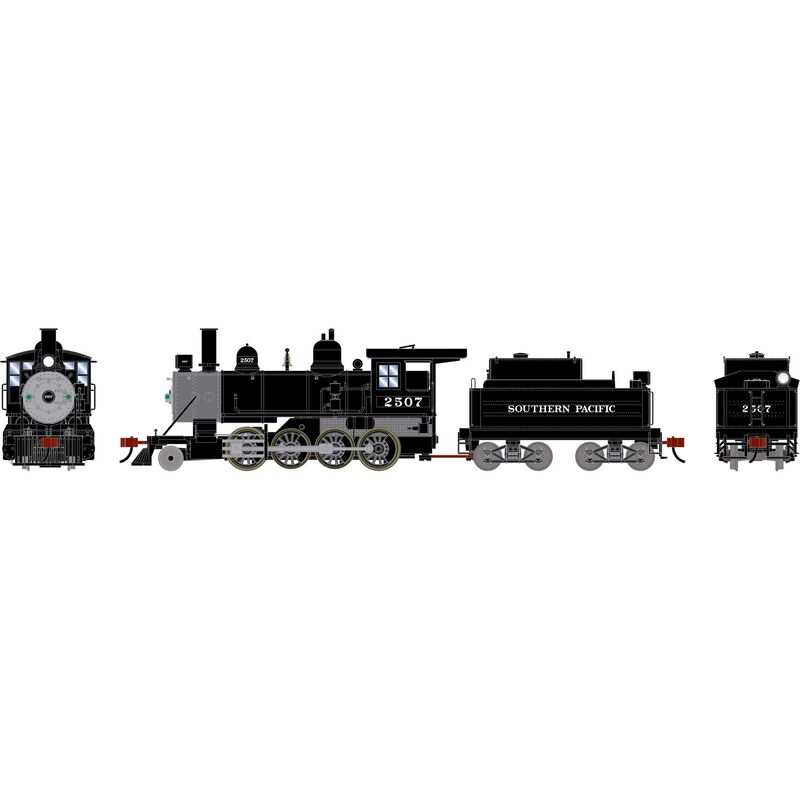 HO ATH 2-8-0 Steam Locomotive w/DCC & Sound, SP #2507