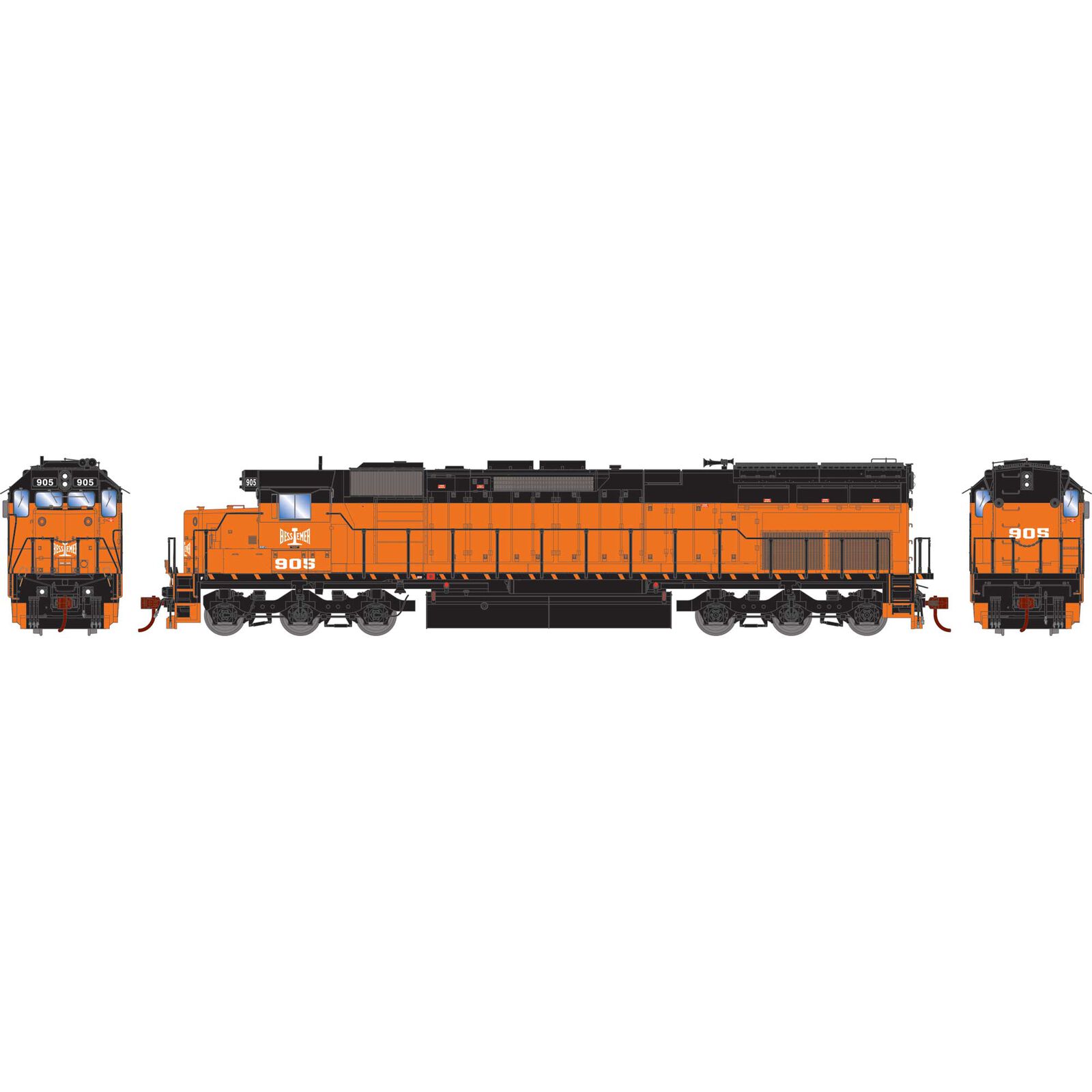 HO SD45T-2 Locomotive, Bessamer & Lake Erie #905