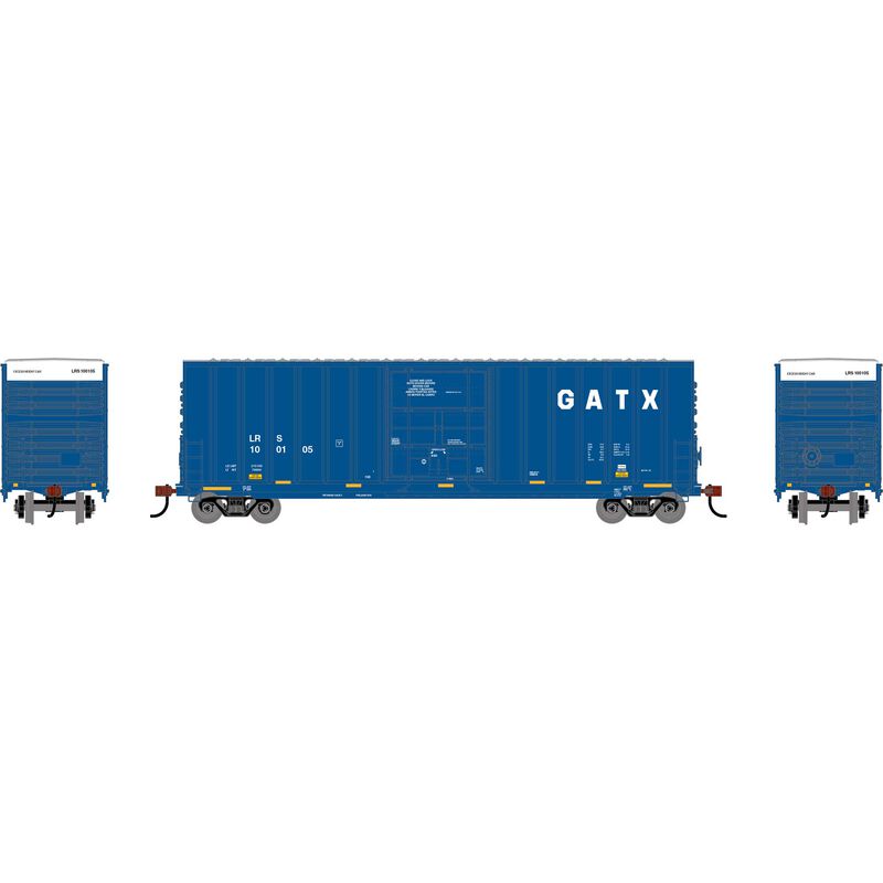 HO RND GATX 50' High-Cube Single Plug Rib-Side Box Car, GATX #100105