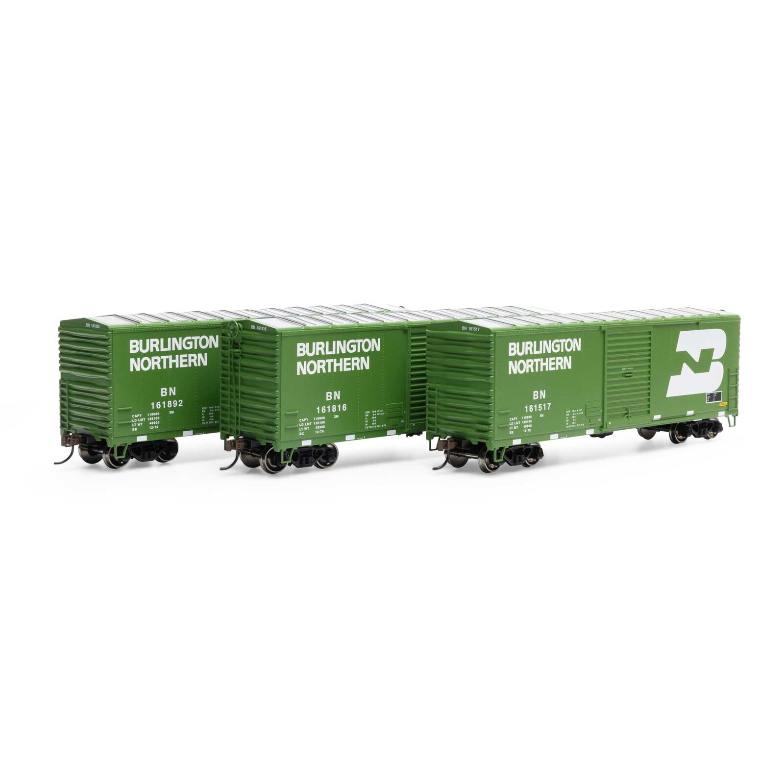 HO 40' Modern Box Car, BN #161517 / #161816 / #161892 (3)