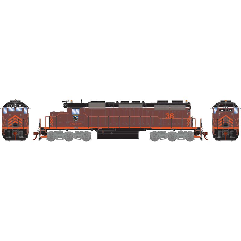 HO EMD SD38 Locomotive with DCC & Sound, MR #36