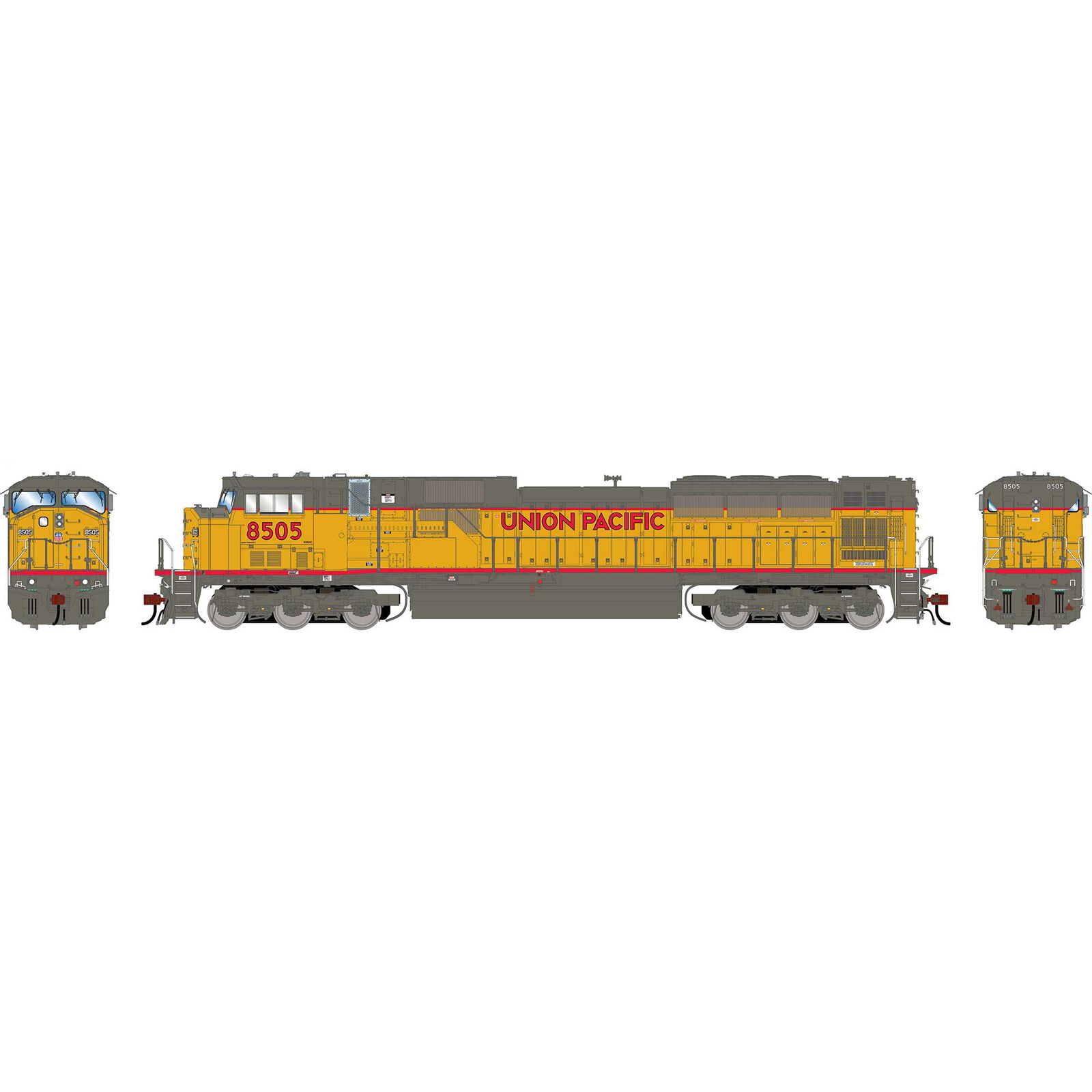 HO GEN SD90MAC-H PH I Locomotive, UP #8505
