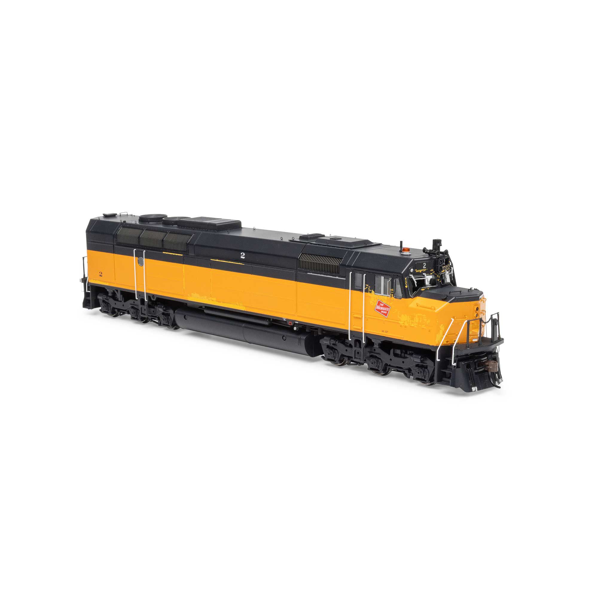 MRC N Drop in: Athearn FP45 デコーダー Athearn HO FP45 Locomotive with DCC & Sound, MILW #2 Model Train