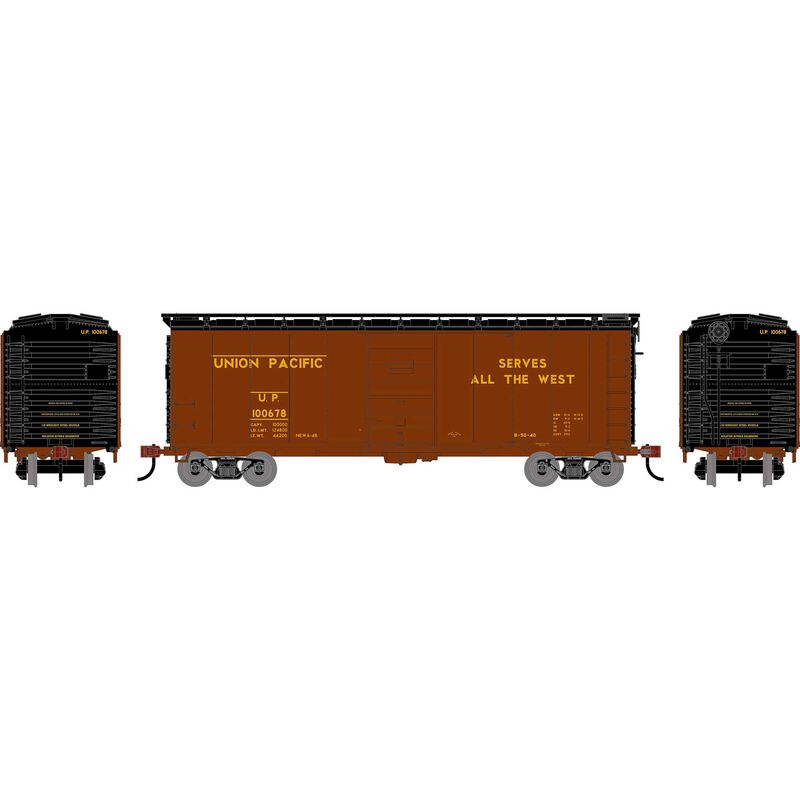 HO ATH 40' Superior Door Box Car, UP #100678