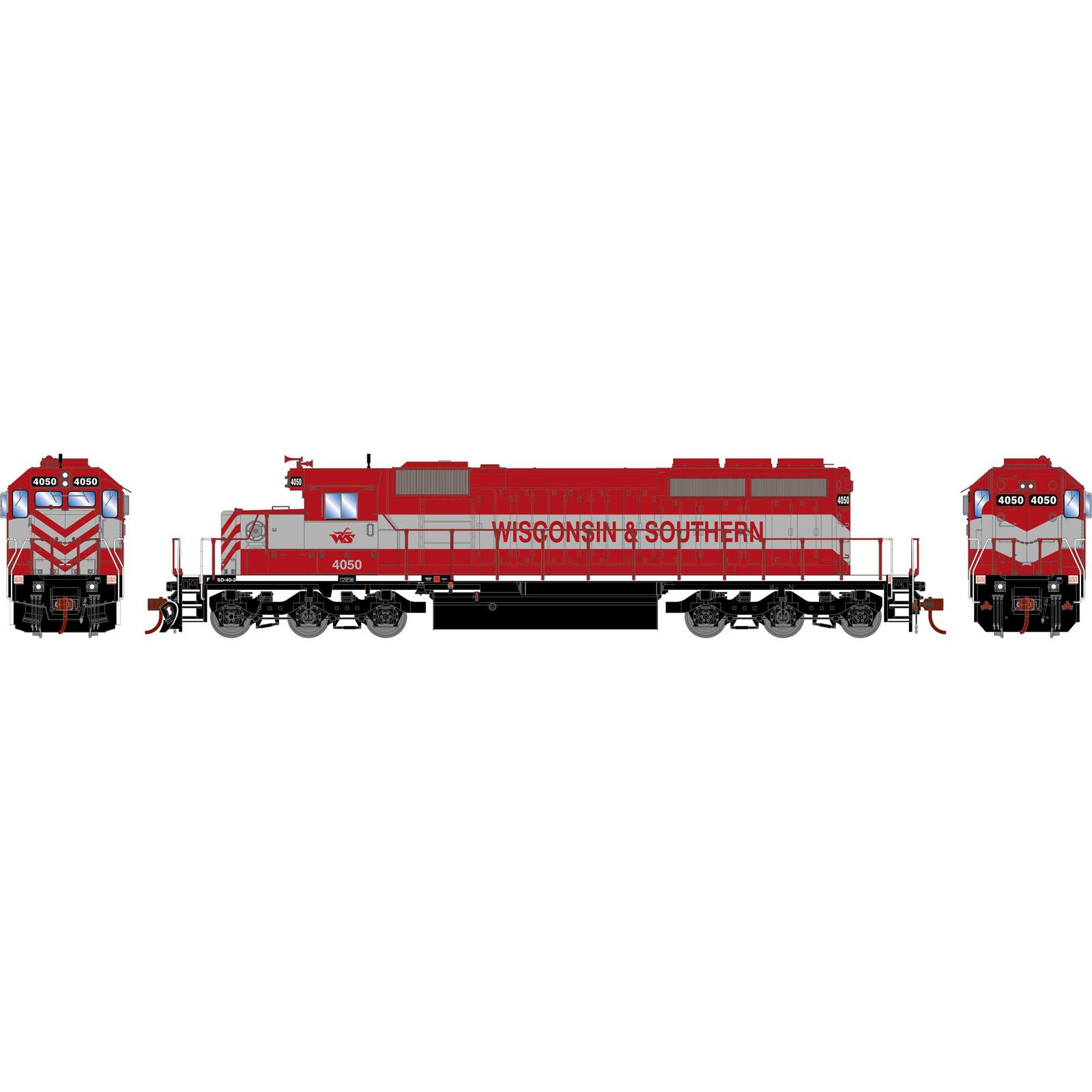 HO EMD SD40-2 Locomotive with DCC & Sound, WAMX #4050