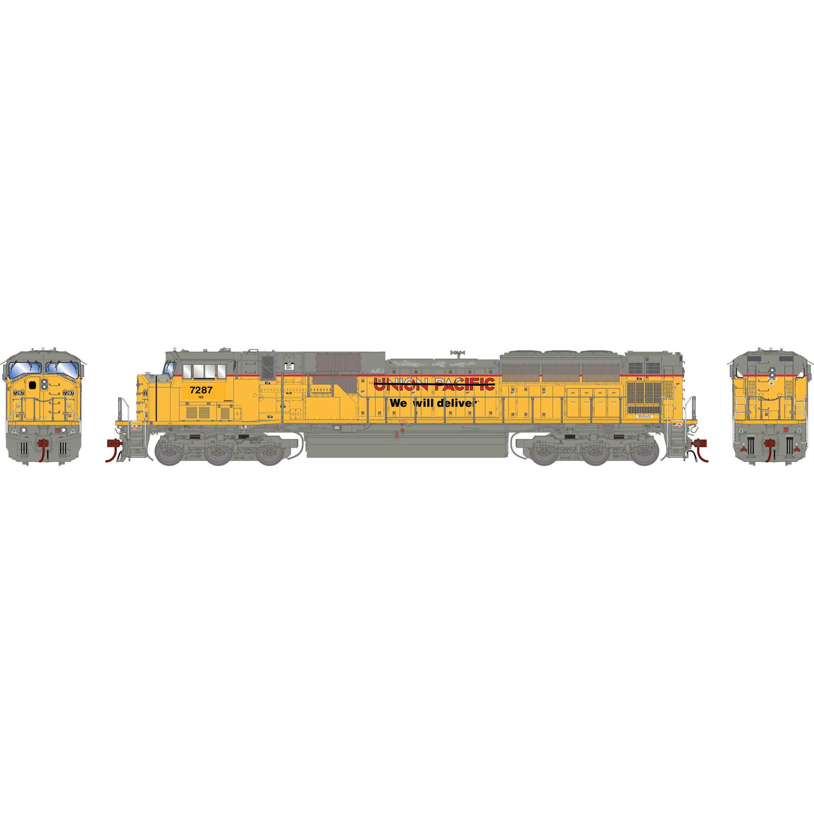 Athearn HO G2 SD90MAC, NS #7287