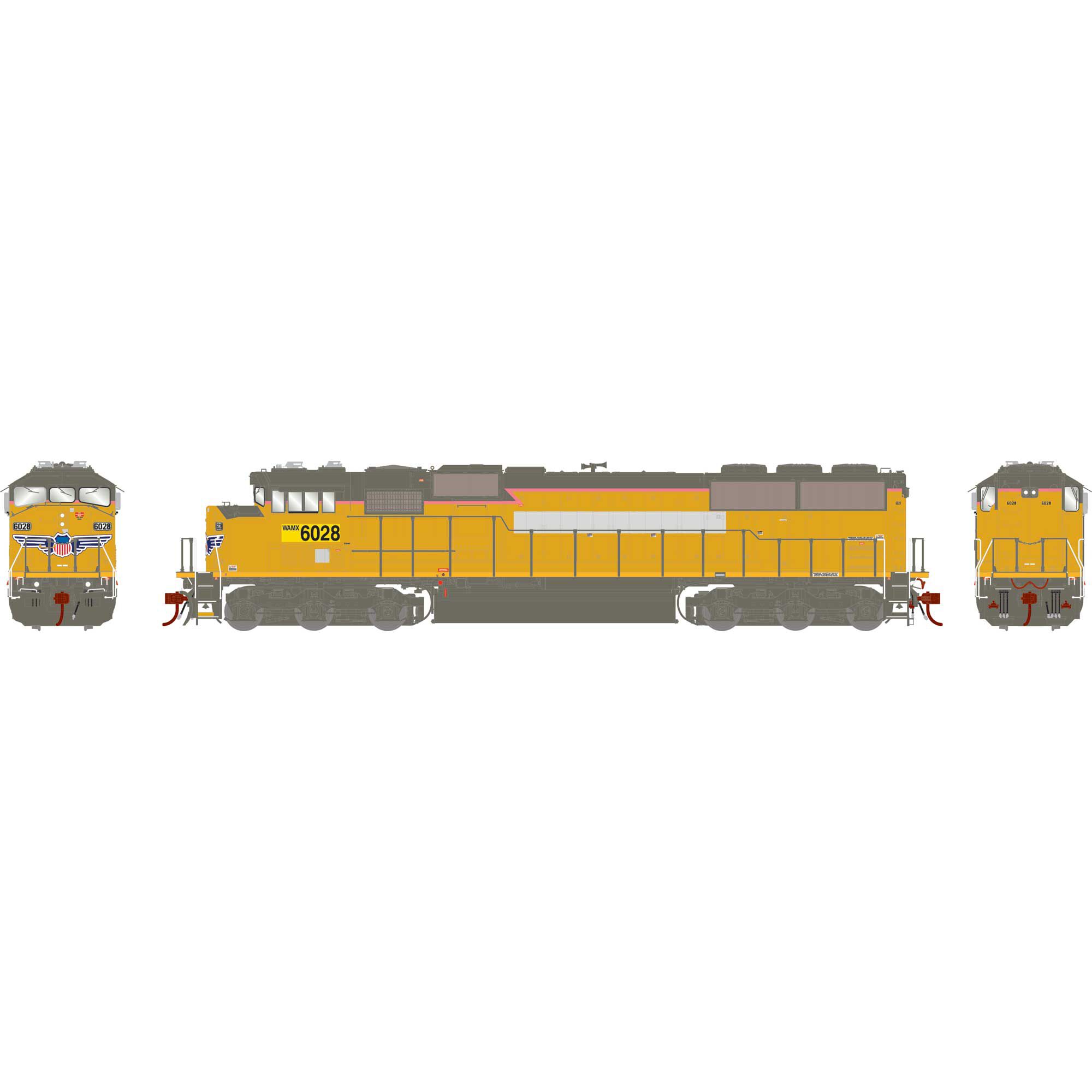 HO G2.0 SD60M Tri-Clops, Ex-UP WAMX #6028 Model Train | Athearn