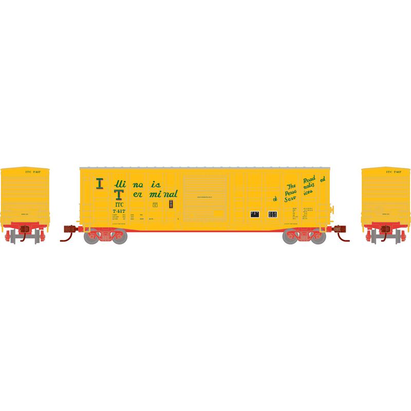 N 50' Waffle Box Car, ITC #7417