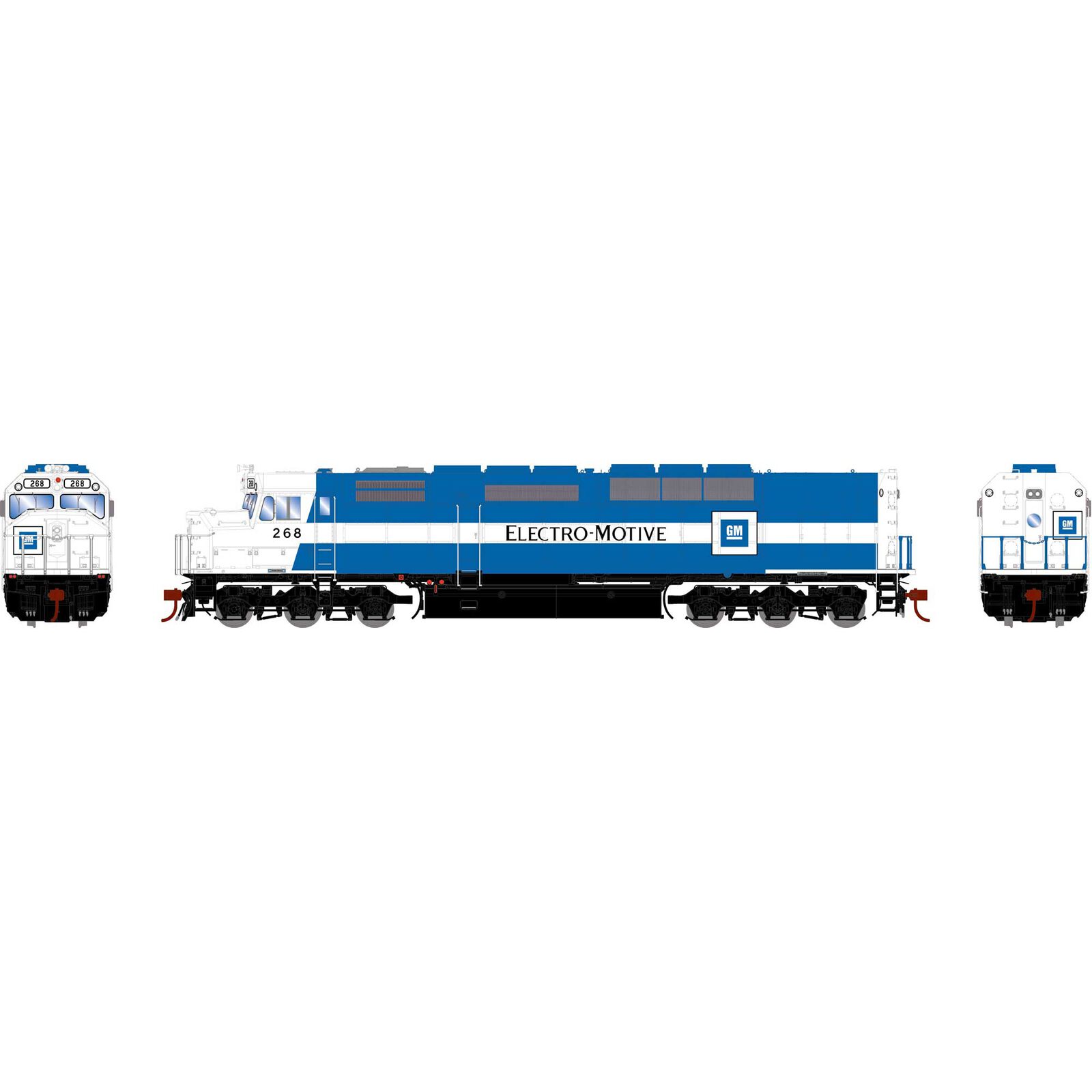 HO SDP40F Locomotive with DCC & Sound, EMD #268