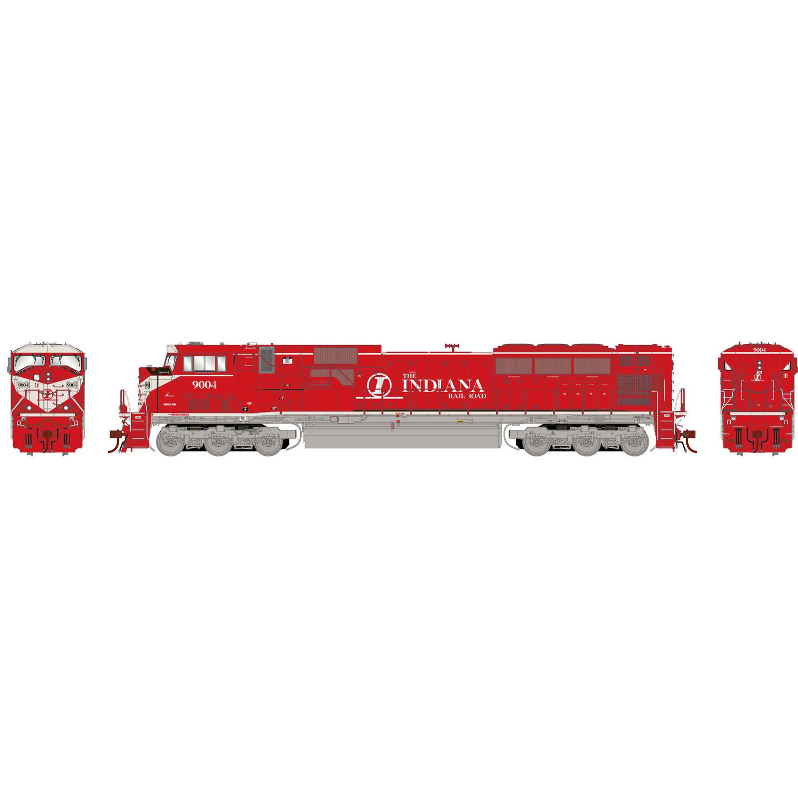 Athearn HO G2 SD90MAC, INRD #9004