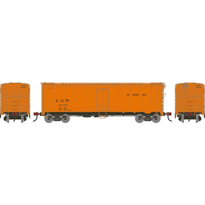 HO ATH 40' Steel Refrigerator Car, CGW #4035