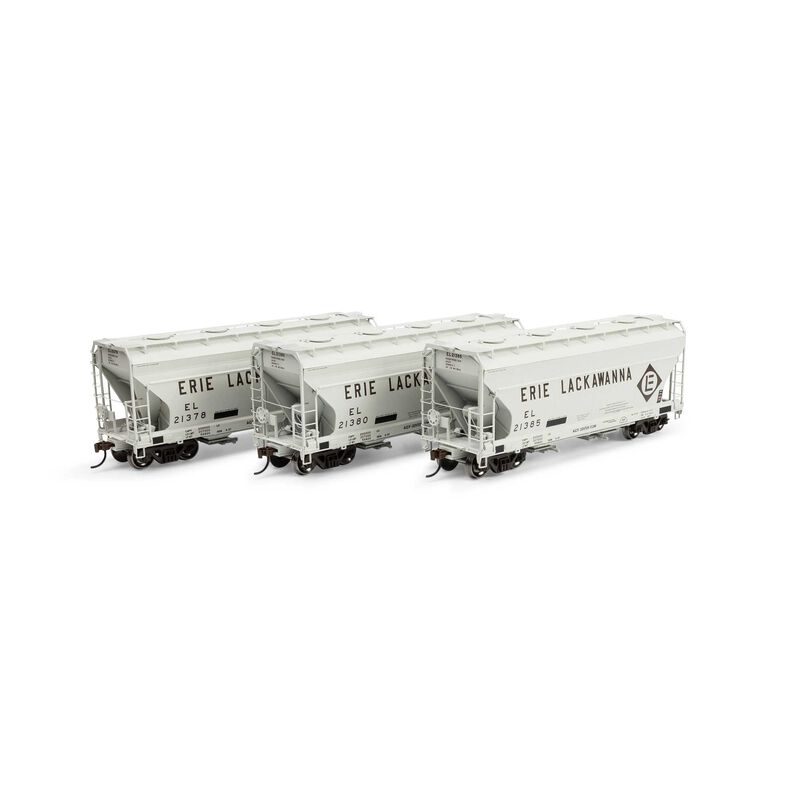 HO ACF 2970 Covered Hopper, EL with ACI Primed For Grime #21378/21380/21385 (3)
