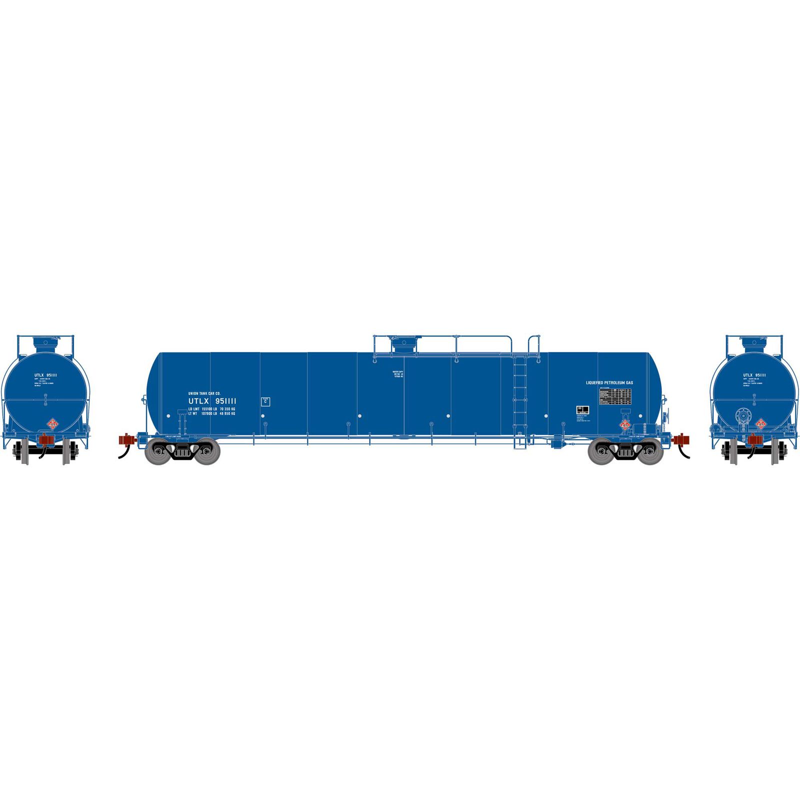 N GEN UTC 33K LPG Tank Car, UTLX #951111