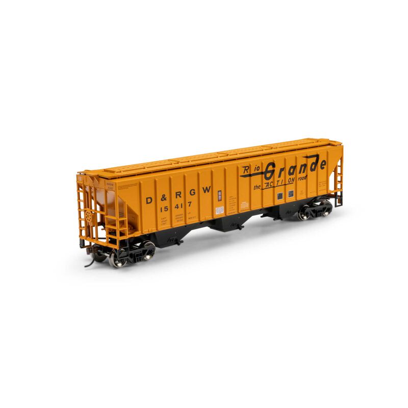 Athearn HO ATH PS 4740 Covered Hopper, DRGW #15417
