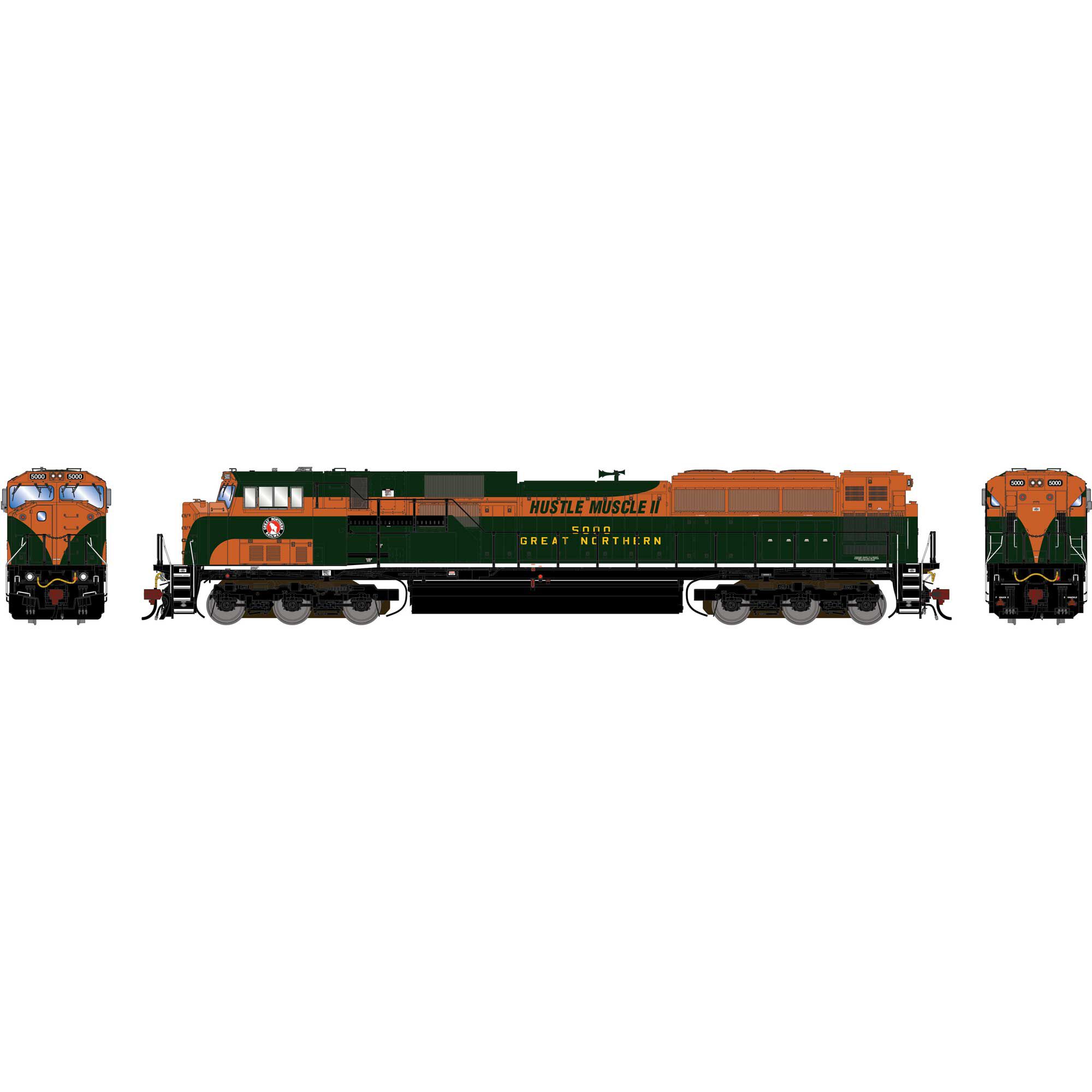 Athearn Genesis HO GEN SD80MAC Locomotive, Legendary Liveries GN