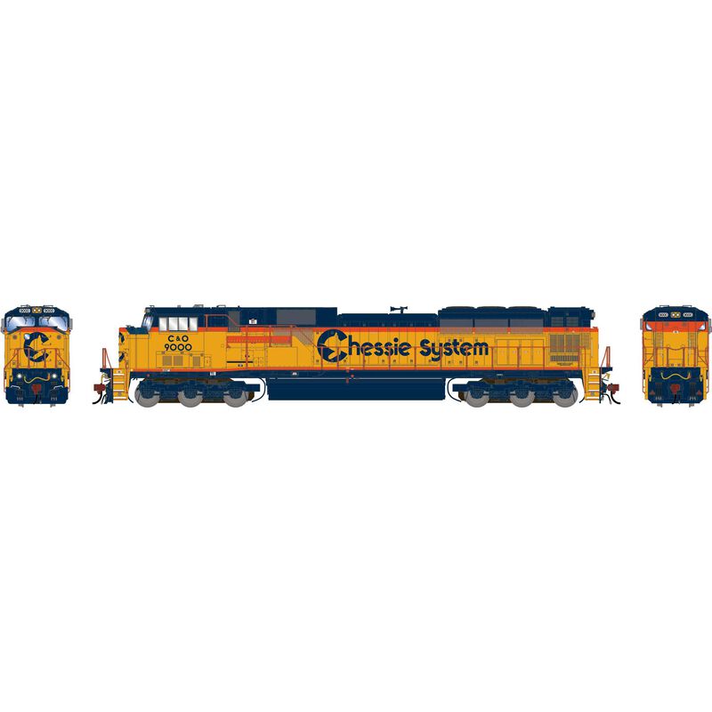 HO GEN SD80MAC Locomotive, Legendary Liveries CO #9000