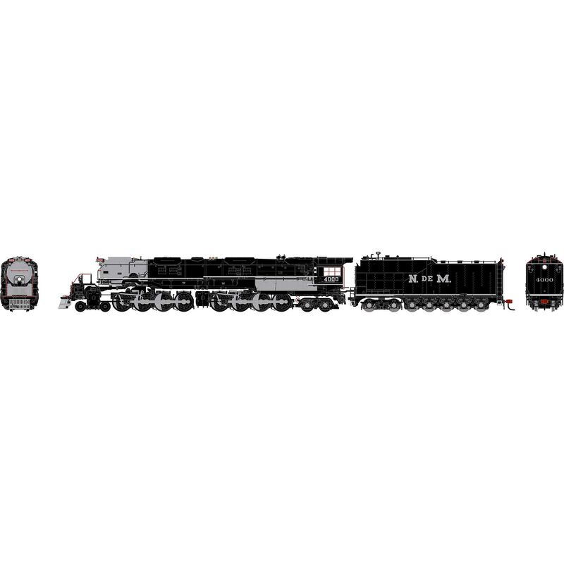 N GEN 4-8-8-4 'Big Boy' Locomotive w/DCC & Sound, Legendary Liveries NdeM #4000