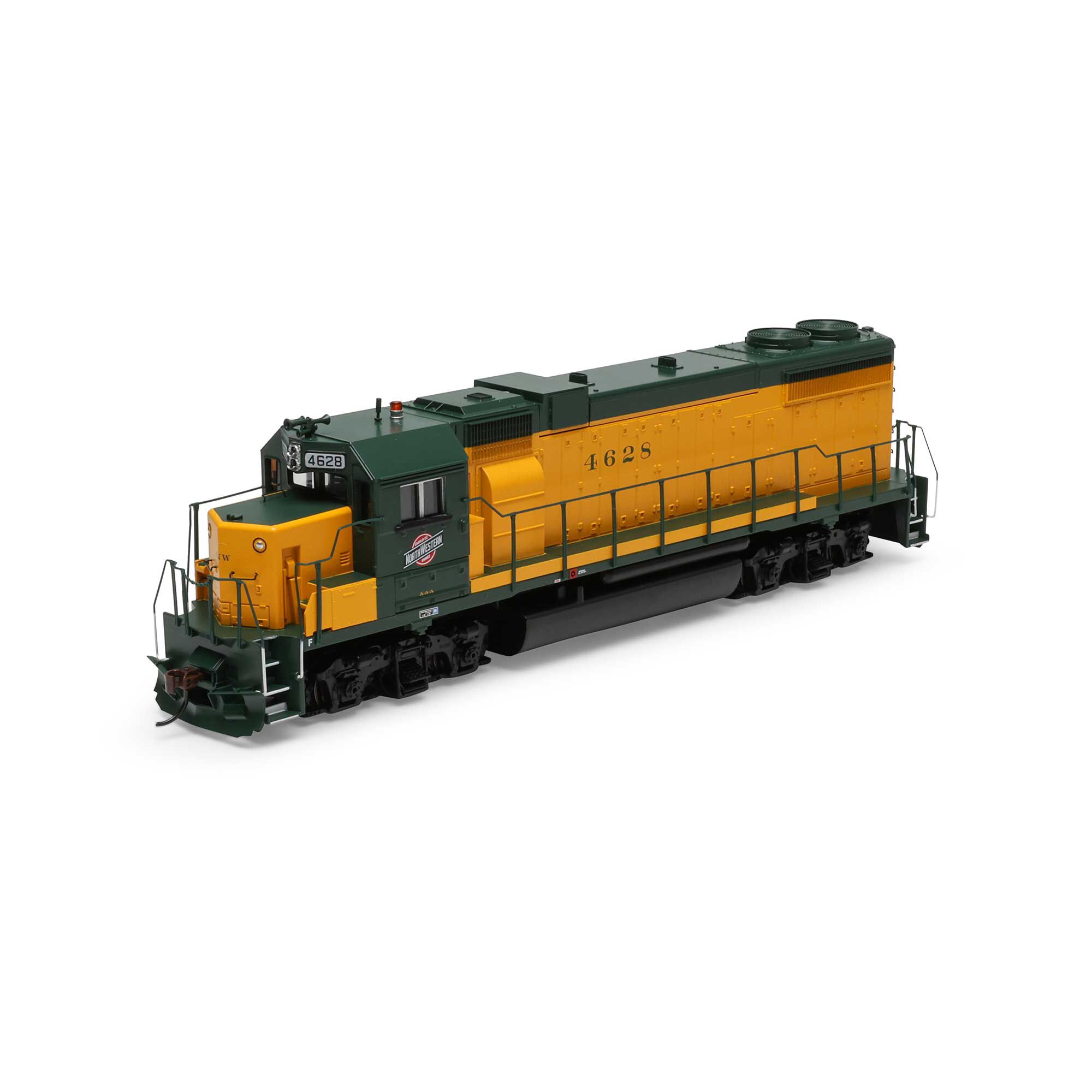 HO GP38-2 Locomotive, Sound-Ready with Speaker, C&NW #4628 Model