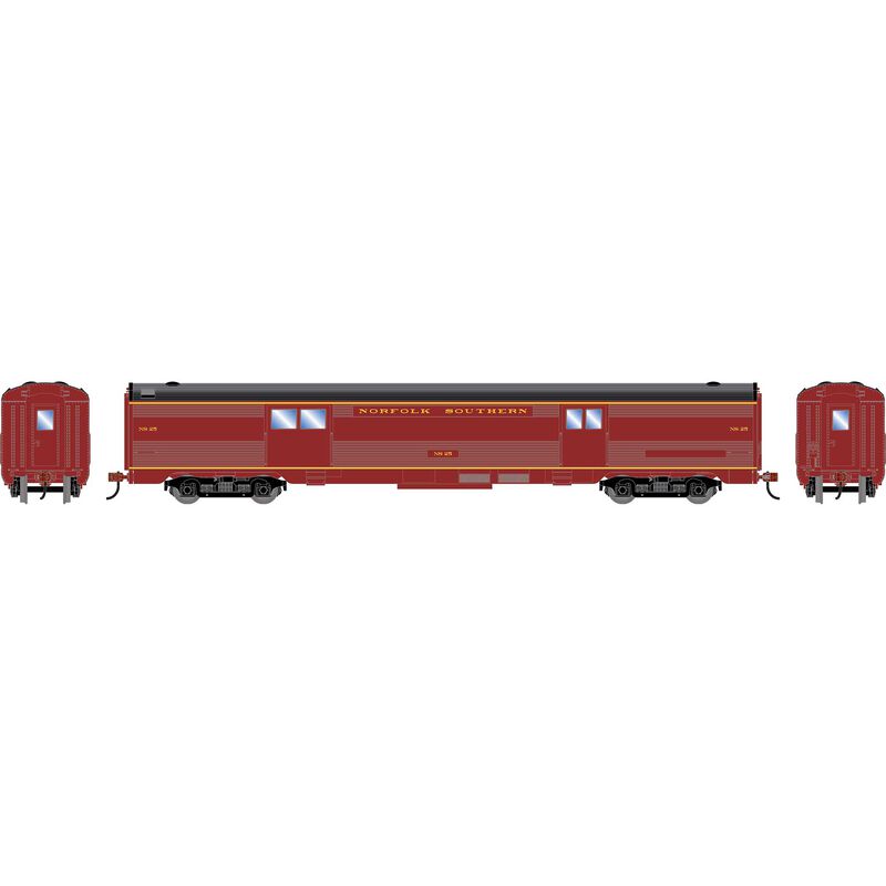HO RND Streamline Baggage Car, NS #25