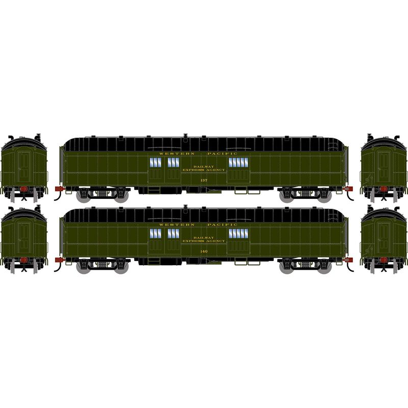 HO ATH 60' Pullman Common Standard Baggage Car, WP #137/140 (2)