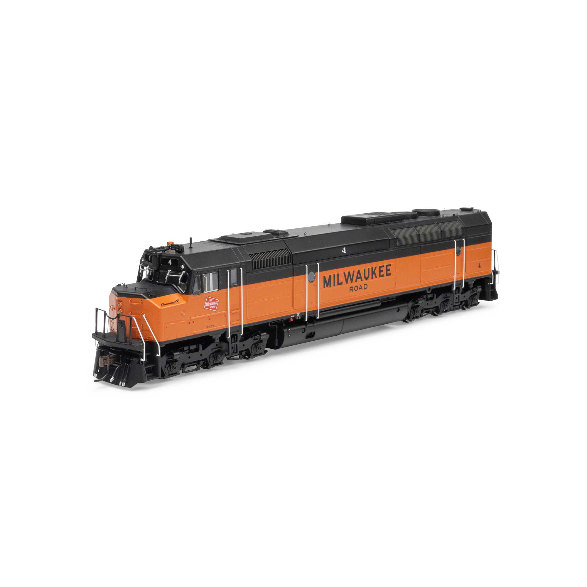 HO FP45 Locomotive with DCC & Sound, MILW #4 Model Train | Athearn