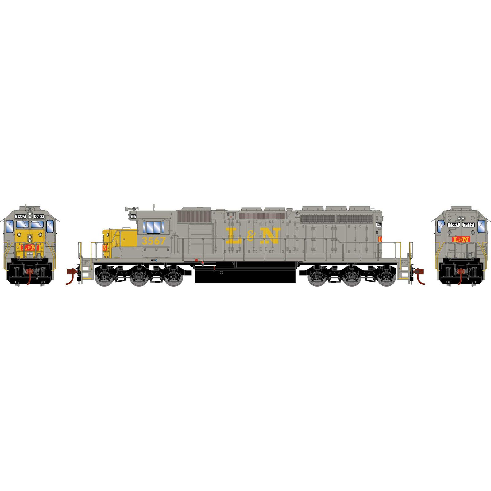 HO EMD SD40-2 Locomotive with DCC & Sound, LN #3567