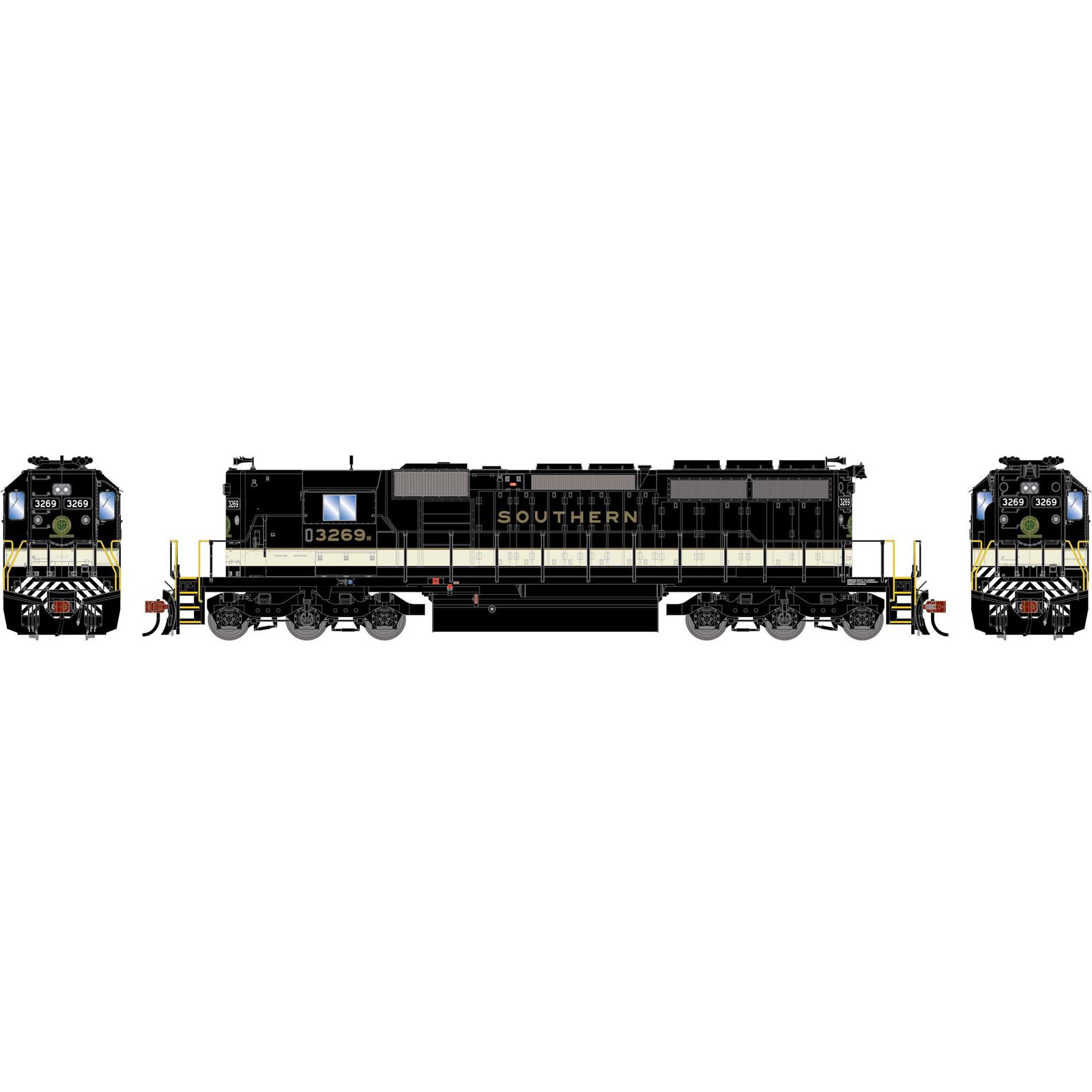 Athearn HO ATH SD40-2 Locomotive w/DCC & Sound, SOU #3269 W