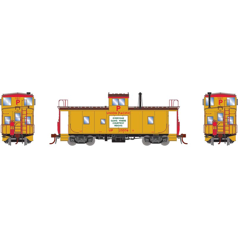 Athearn HO CA-8 Early Caboose with Lights & Sound UP #25500